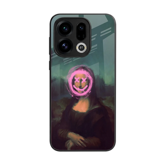 Graffiti Lisa back phone cover | glass case for oppo find x9