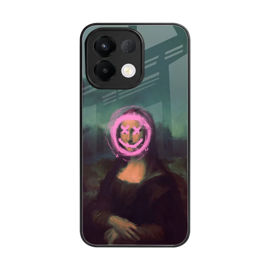 Graffiti Lisa back phone cover | glass case for oppo k13 5g