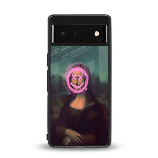 Graffiti Lisa back phone cover | glass case for google pixel 6a