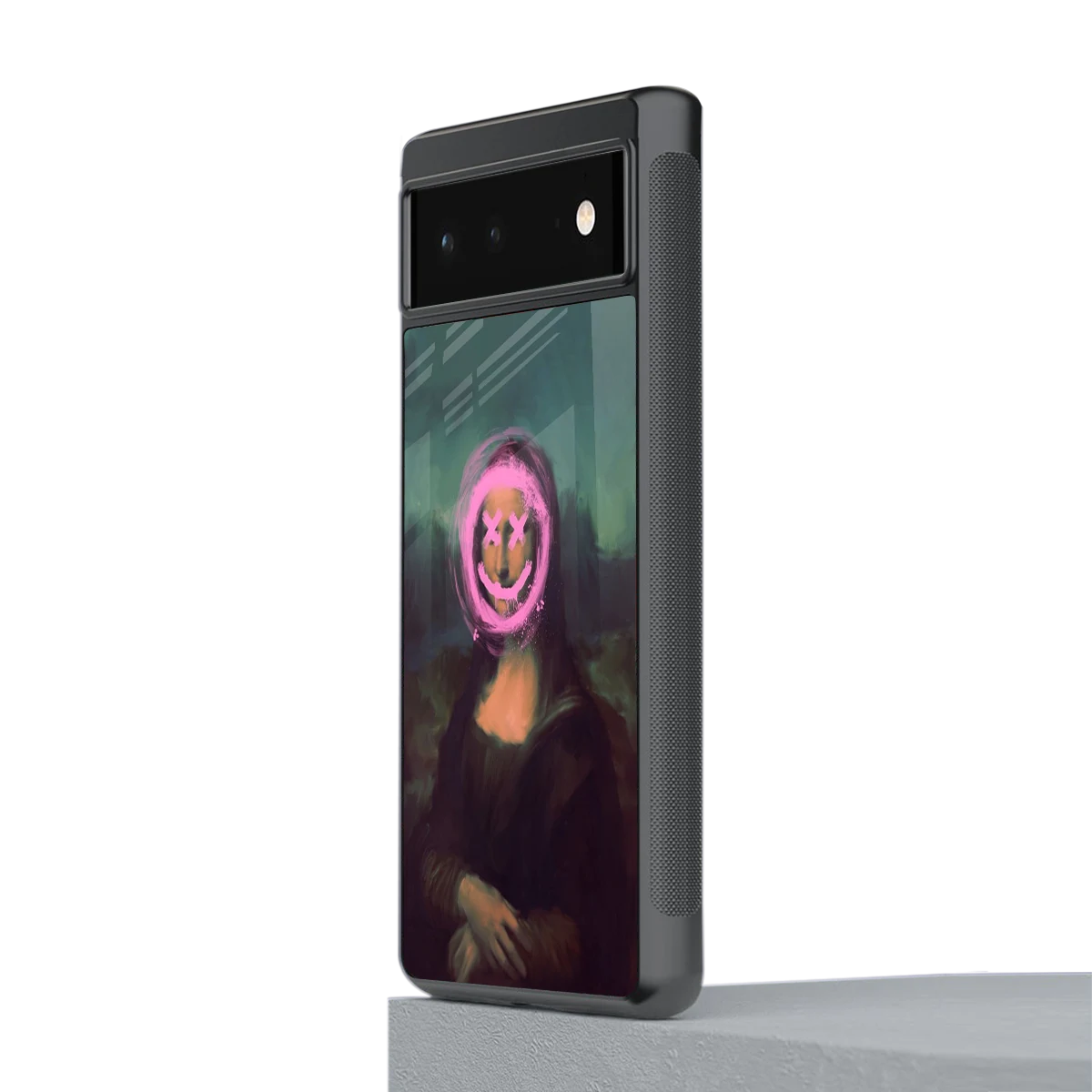 Graffiti Lisa stylish phone case for google pixel 6a | glossy glass and slim fit