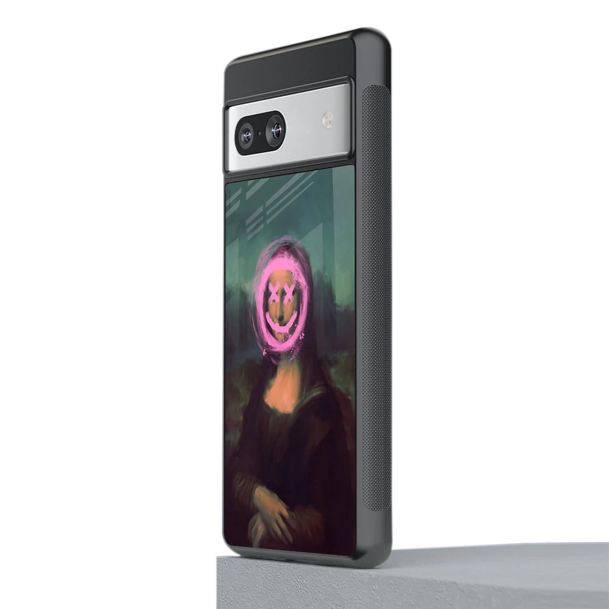Graffiti Lisa stylish phone case for google pixel 7a | glossy glass and slim fit