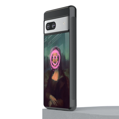 Graffiti Lisa stylish phone case for google pixel 7 | glossy glass and slim fit