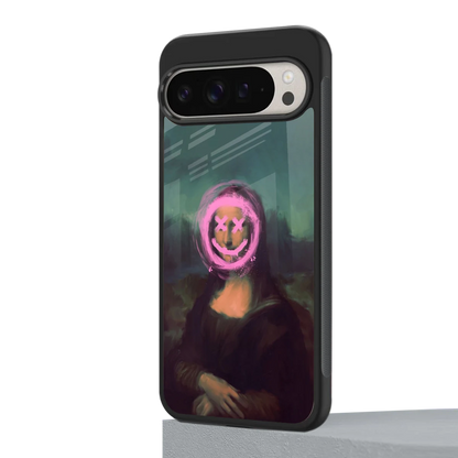 Graffiti Lisa google pixel 9 pro mobile cover | shockproof glass phone case
