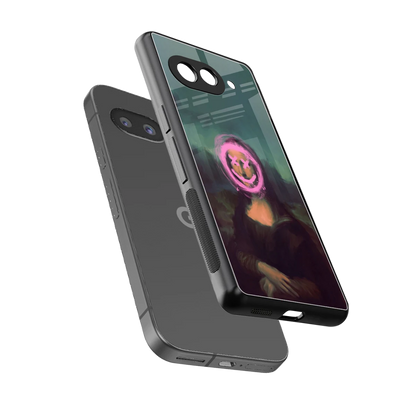 Graffiti Lisa sleek google pixel 10a cover with tempered glass back and TPU edges
