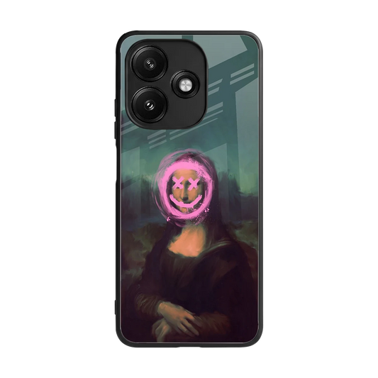 Graffiti Lisa back phone cover | glass case for redmi 12 5g