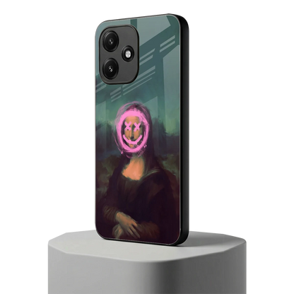 Graffiti Lisa redmi 12 5g mobile cover | shockproof glass phone case