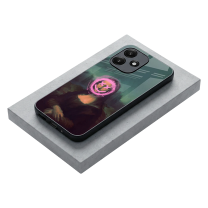 Graffiti Lisa stylish phone case for redmi 12 5g | glossy glass and slim fit