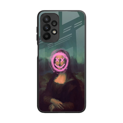 Graffiti Lisa back phone cover | glass case for samsung galaxy a23