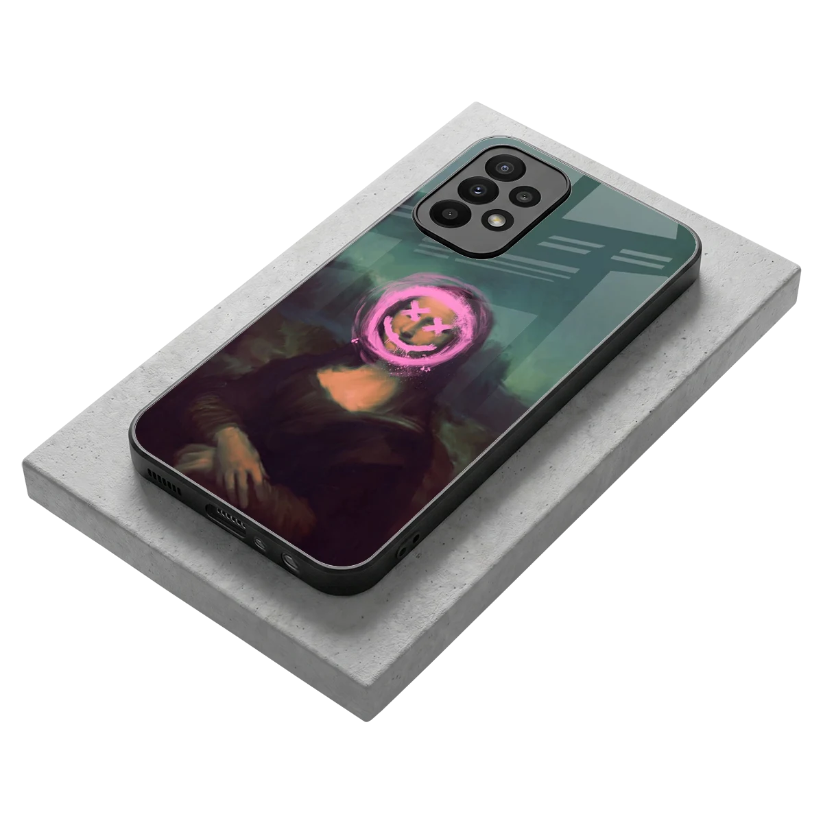 Graffiti Lisa stylish phone case for samsung galaxy a23 | glossy glass and slim fit