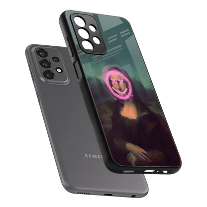 Graffiti Lisa sleek samsung galaxy a23 cover with tempered glass back and TPU edges