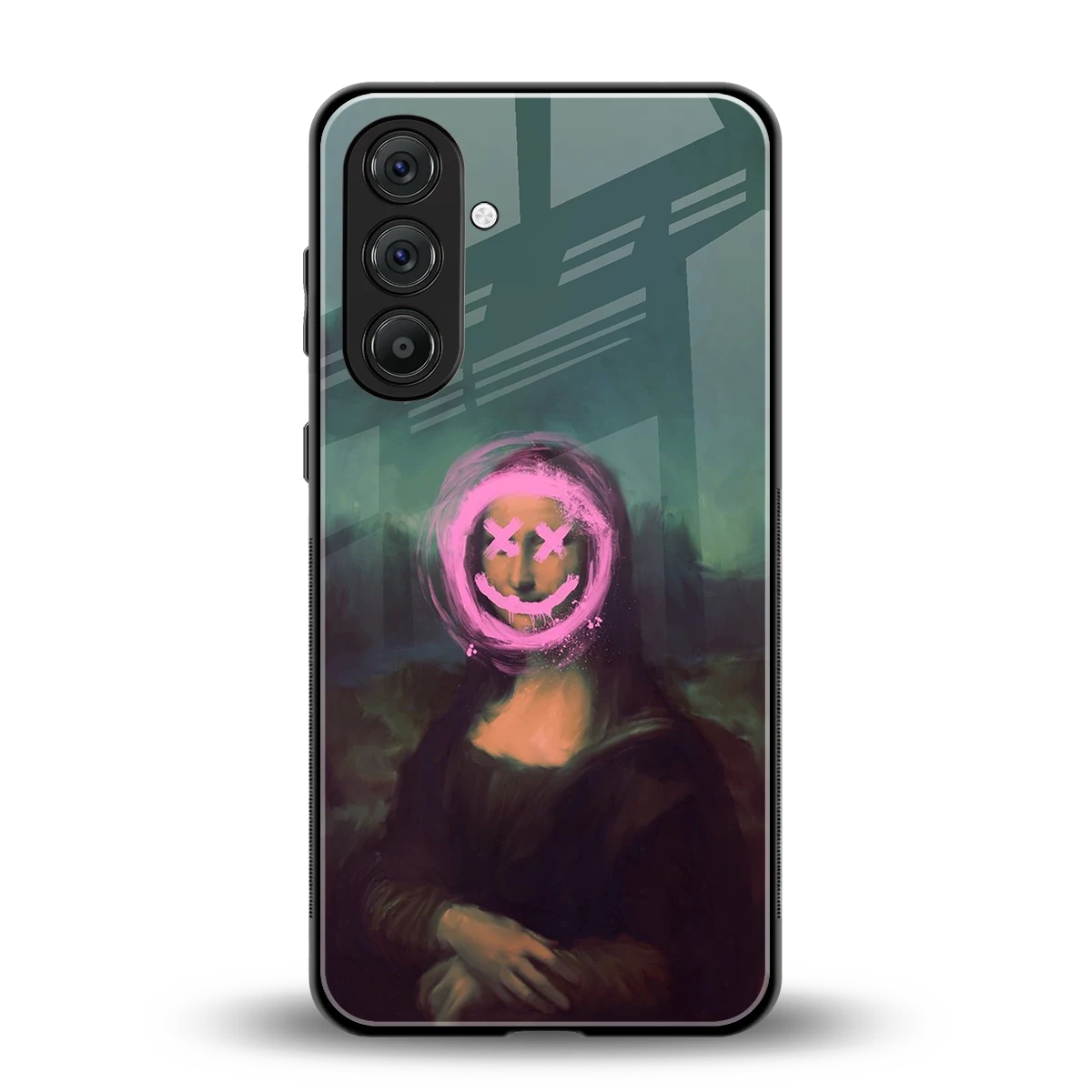 Graffiti Lisa back phone cover | glass case for samsung galaxy m36 5g