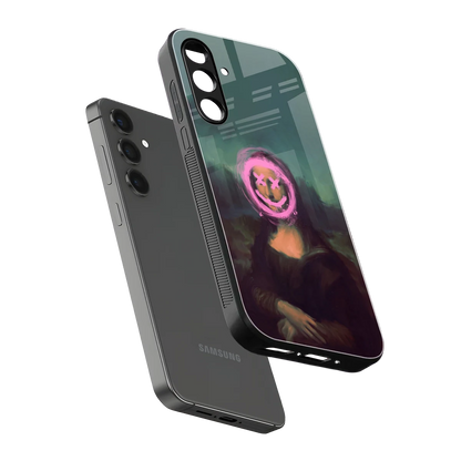 Graffiti Lisa sleek samsung galaxy a14 5g cover with tempered glass back and TPU edges