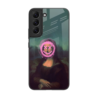 Graffiti Lisa back phone cover | glass case for samsung galaxy s22