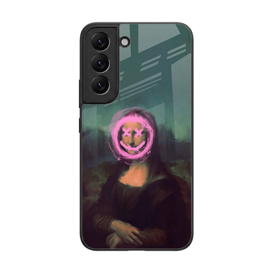 Graffiti Lisa back phone cover | glass case for samsung galaxy s22