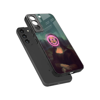 Graffiti Lisa sleek samsung galaxy s22 cover with tempered glass back and TPU edges