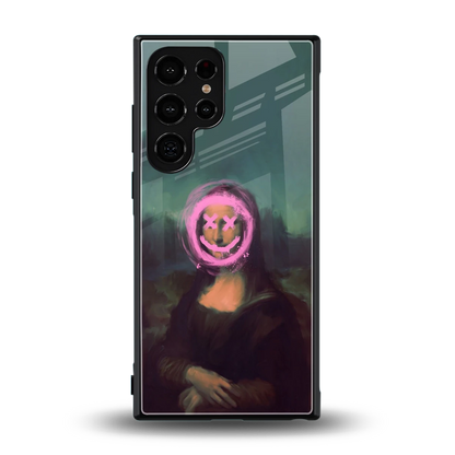 Graffiti Lisa back phone cover | glass case for samsung galaxy s24 ultra