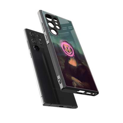 Graffiti Lisa sleek samsung galaxy s24 ultra cover with tempered glass back and TPU edges