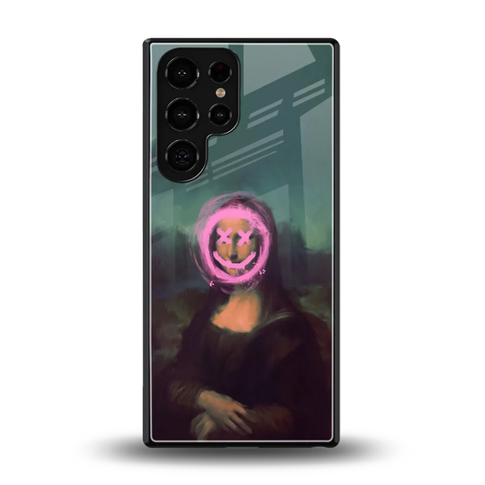 Graffiti Lisa back phone cover | glass case for samsung galaxy s25 ultra