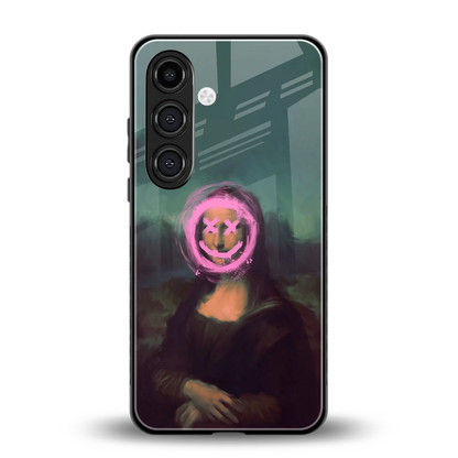 Graffiti Lisa back phone cover | glass case for samsung galaxy s24