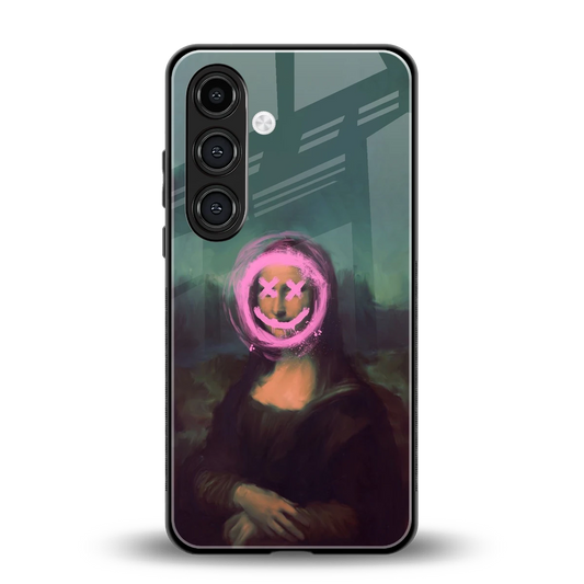 Graffiti Lisa back phone cover | glass case for samsung galaxy s24