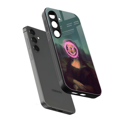 Graffiti Lisa sleek samsung galaxy s24 cover with tempered glass back and TPU edges