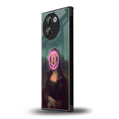 Graffiti Lisa vivo v30e mobile cover | shockproof glass phone case