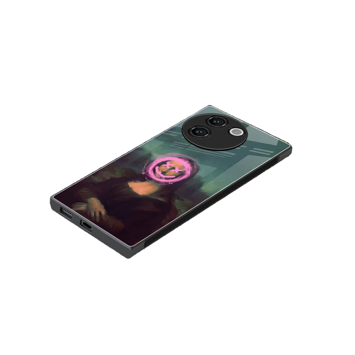 Graffiti Lisa stylish phone case for vivo v30e | glossy glass and slim fit