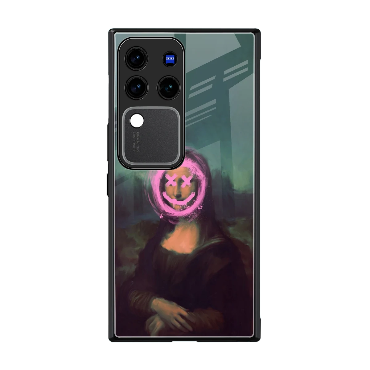 Graffiti Lisa back phone cover | glass case forvivo v30 pro