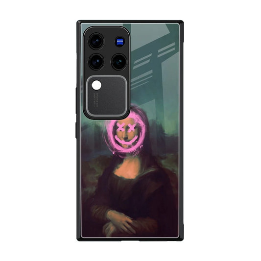 Graffiti Lisa back phone cover | glass case forvivo v30 pro