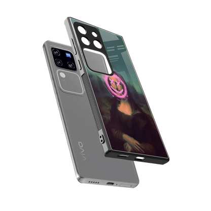 Graffiti Lisa sleekvivo v30 pro cover with tempered glass back and TPU edges