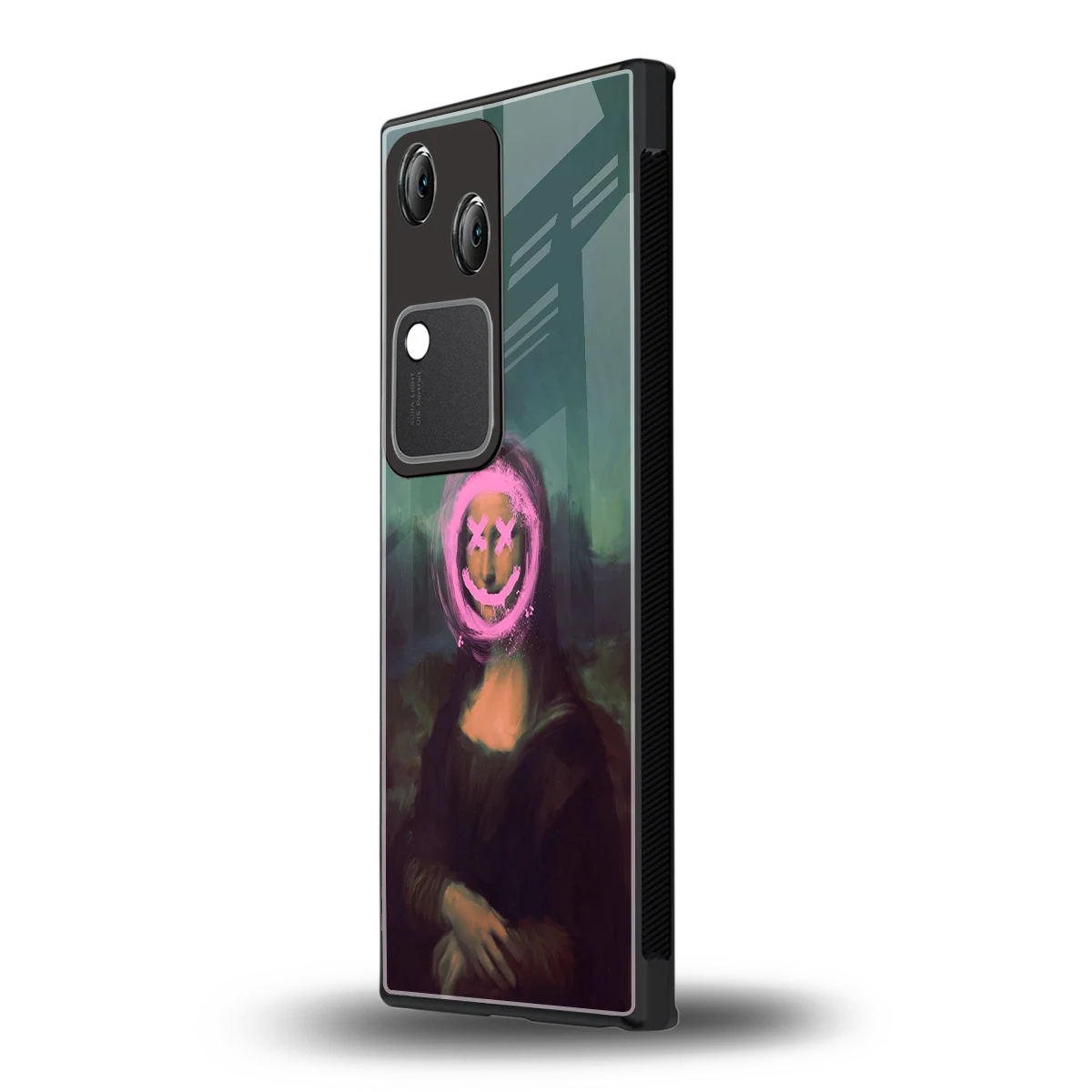 Graffiti Lisa vivo v30 mobile cover | shockproof glass phone case