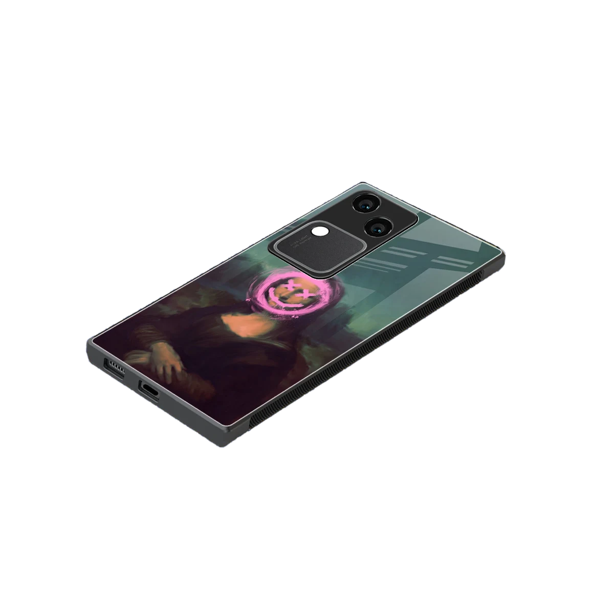 Graffiti Lisa stylish phone case for vivo v30 | glossy glass and slim fit
