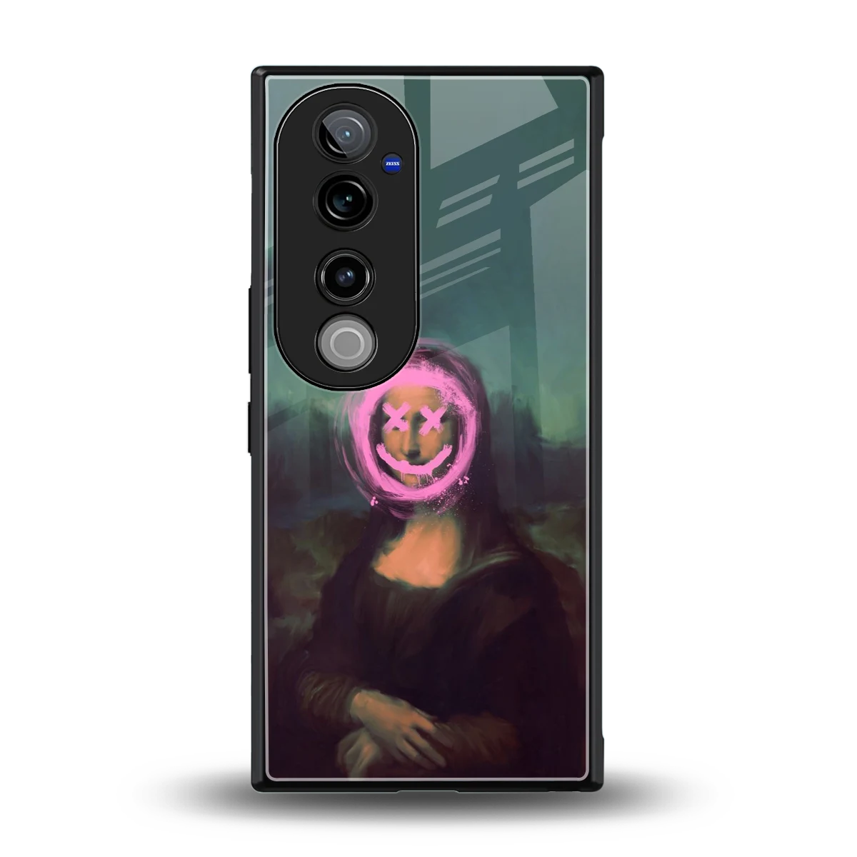 Graffiti Lisa back phone cover | glass case for vivo v40 pro