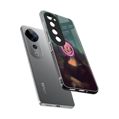 Graffiti Lisa sleek vivo v40 pro cover with tempered glass back and TPU edges
