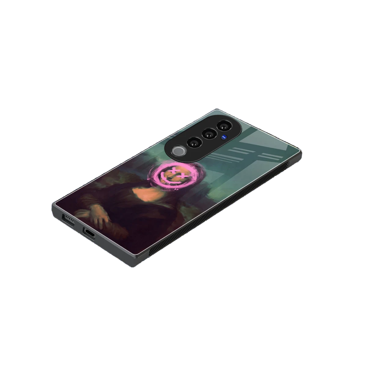 Graffiti Lisa stylish phone case for vivo v40 pro | glossy glass and slim fit