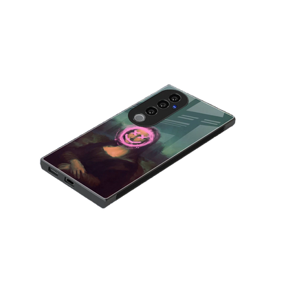 Graffiti Lisa stylish phone case for vivo v40 pro | glossy glass and slim fit