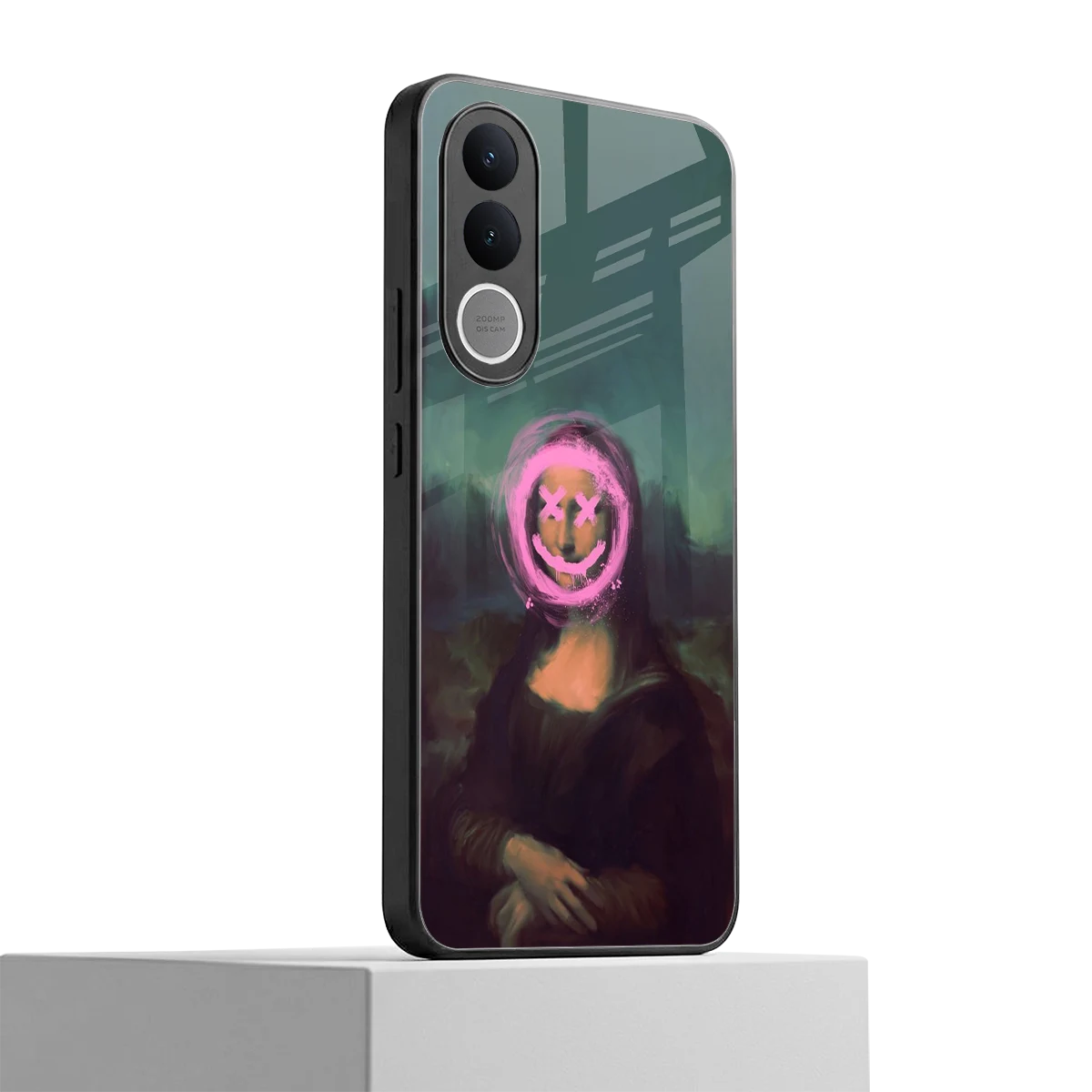 Graffiti Lisa vivo v70 fe mobile cover | shockproof glass phone case