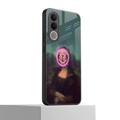 Graffiti Lisa vivo v70 fe mobile cover | shockproof glass phone case