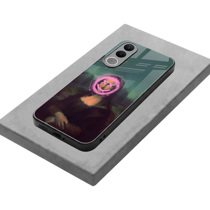 Graffiti Lisa stylish phone case for vivo v70 fe | glossy glass and slim fit