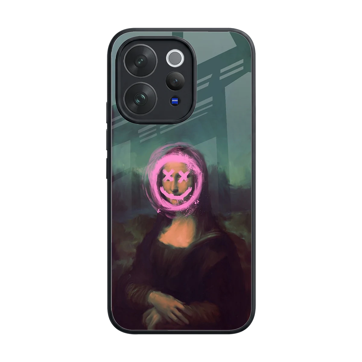 Graffiti Lisa back phone cover | glass case for vivo v70 elite
