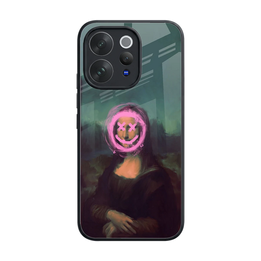 Graffiti Lisa back phone cover | glass case for vivo v70 elite