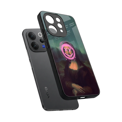 Graffiti Lisa sleek vivo v70 elite cover with tempered glass back and TPU edges