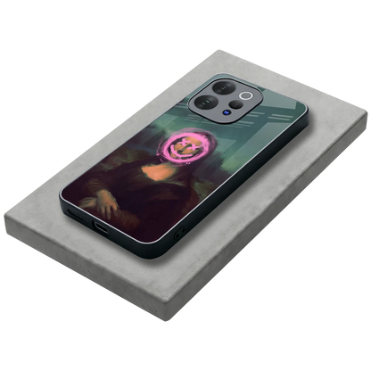 Graffiti Lisa stylish phone case for vivo v70 | glossy glass and slim fit