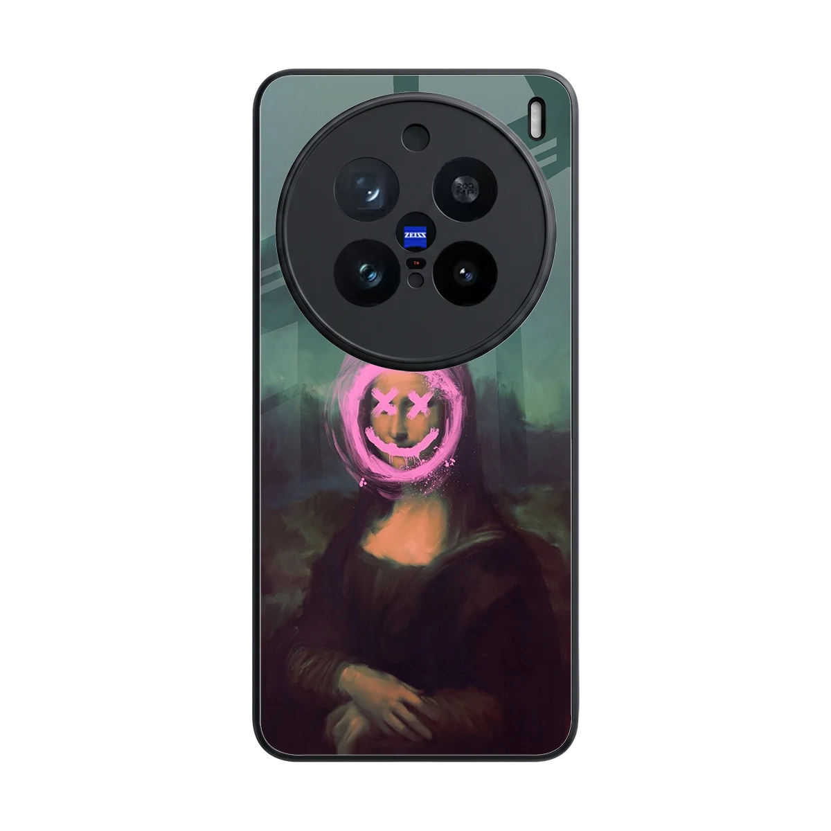 Graffiti Lisa back phone cover | glass case for vivo x200 pro