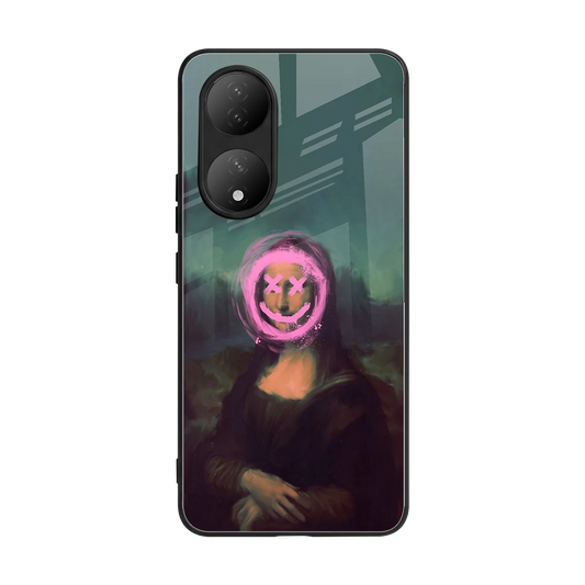 Graffiti Lisa back phone cover | glass case for Vivo-y100