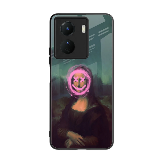 Graffiti Lisa back phone cover | glass case for vivo y16