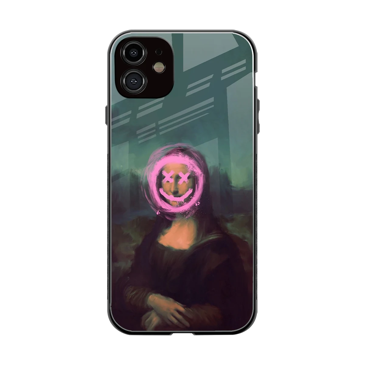Graffiti Lisa back phone cover | glass case for iphone 11
