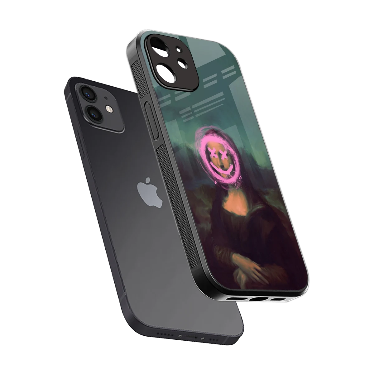 Graffiti Lisa sleek iphone 11 cover with tempered glass back and TPU edges