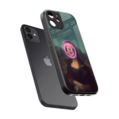 Graffiti Lisa sleek iphone 11 cover with tempered glass back and TPU edges