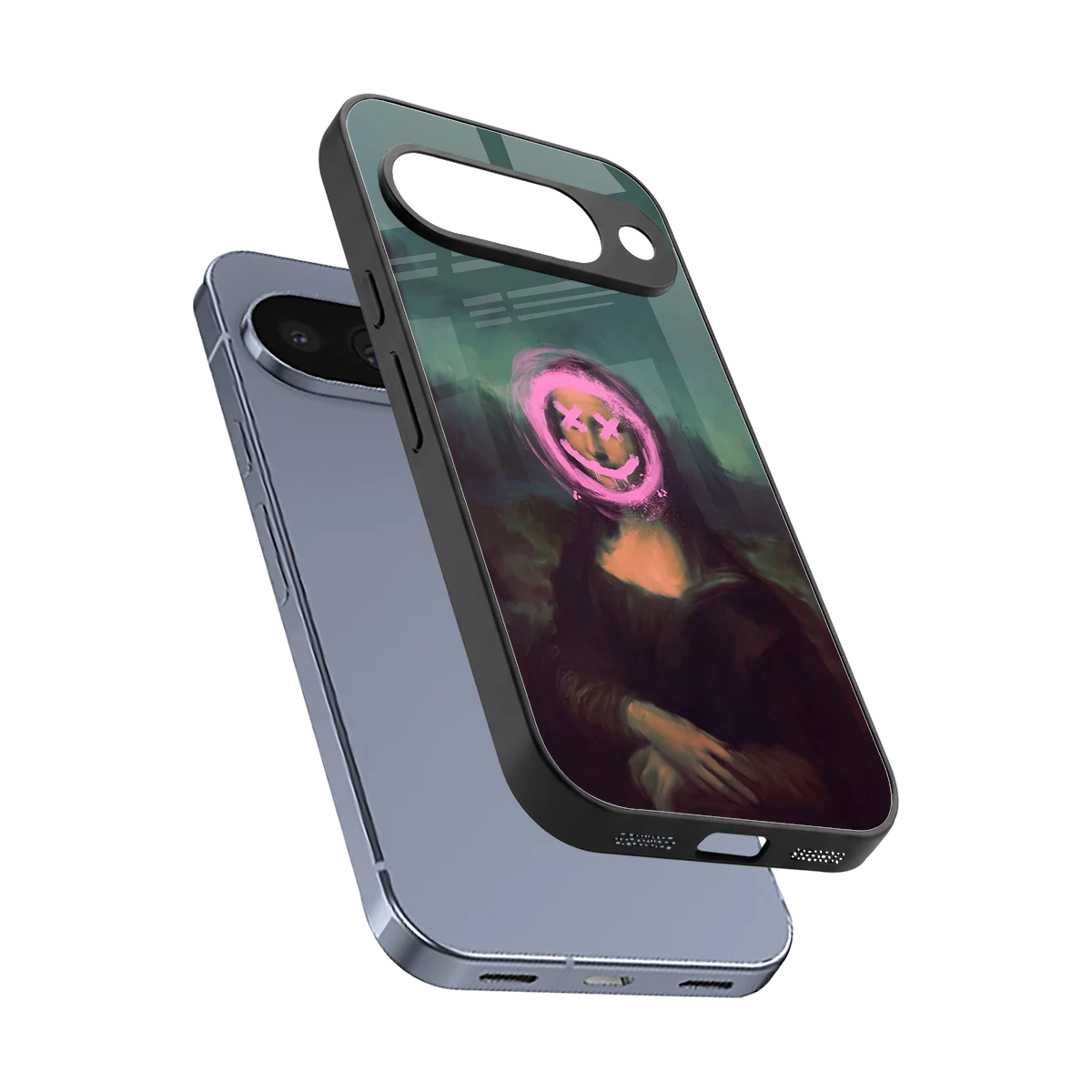 Graffiti Lisa sleek google pixel 10 cover with tempered glass back and TPU edges